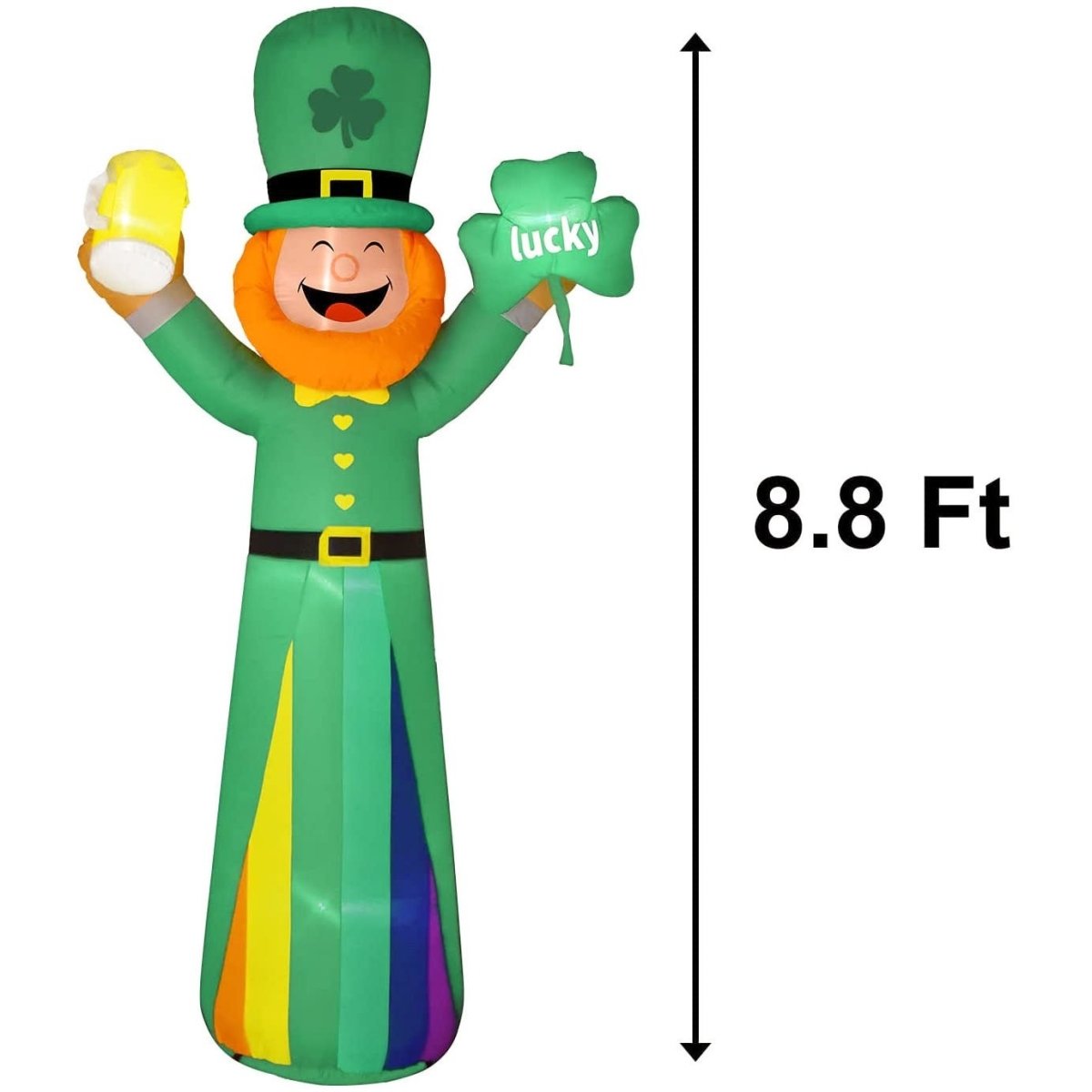 8.8 FT St Patricks Day Leprechaun Inflatable | PopFun