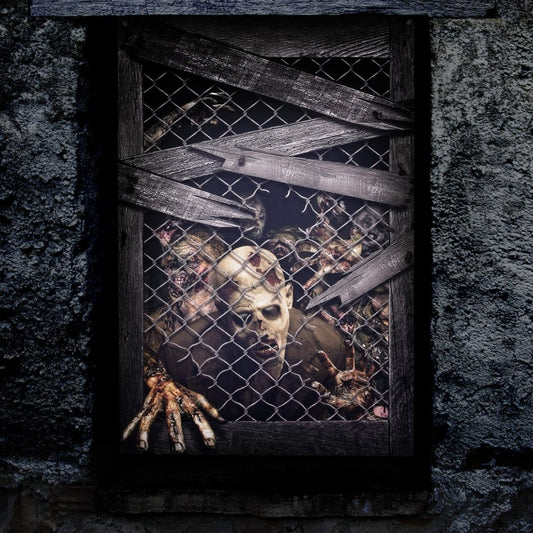 Indoor Halloween Decor Zombie Curtain - PopFun